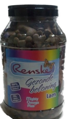 Afbeelding Renske Gezonde Beloning Crunchy Lam voor de hond 2 kg door Online-dierenwinkel.eu