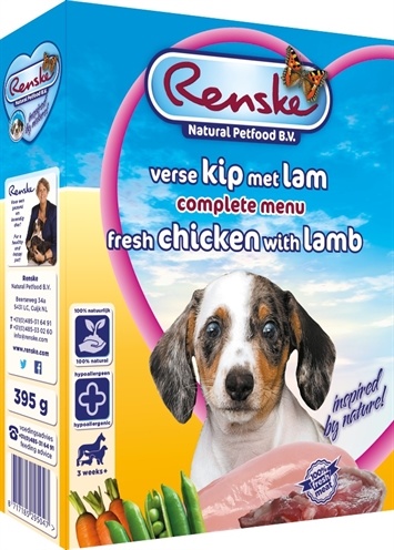 Afbeelding 395 gr Renske vers vlees puppy hondenvoer door Online-dierenwinkel.eu