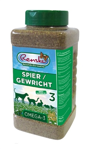 Afbeelding Renske Golddust Spier & Gewricht - Voedingssupplement 250 gram door Online-dierenwinkel.eu