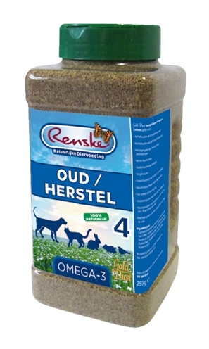 Afbeelding Renske Golddust Oud & Herstel - Voedingssupplement 250 gram door Online-dierenwinkel.eu