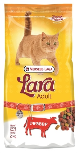 Afbeelding Versele-Laga Lara Rund kattenvoer 2 kg door Online-dierenwinkel.eu