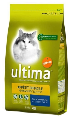 Afbeelding Ultima kat verminderde eetlust kattenvoer 1,5 kg door Online-dierenwinkel.eu