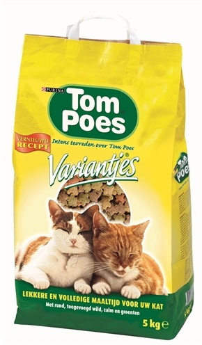 Afbeelding Tom Poes Variantjes kattenvoer 5 kg door Online-dierenwinkel.eu