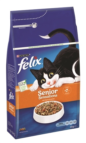 Afbeelding Felix Senior Sensations - Kattenvoer - 4 kg door Online-dierenwinkel.eu