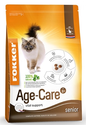 Afbeelding Fokker Age-Care kattenvoer 2,5 kg door Online-dierenwinkel.eu