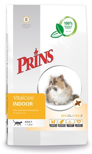 Afbeelding Prins VitalCare Indoor kattenvoer 5 kg door Online-dierenwinkel.eu