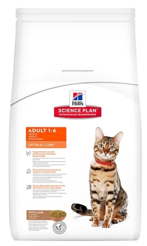 Afbeelding Hill's Feline Adult Optimal Care Lam 2 kg door Online-dierenwinkel.eu