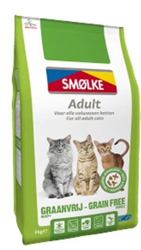 Afbeelding Smolke Cat Adult Grain Free Formula Gevogelte&Groente&Vis - Kattenvoer - 2 kg Graanvrij door Online-dierenwinkel.eu