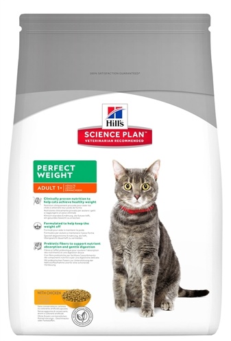 Afbeelding Hill's perfect weight feline adult kattenvoer 3 kg door Online-dierenwinkel.eu