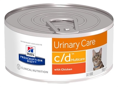 Hill's feline c/d minced kattenvoer 156 gr