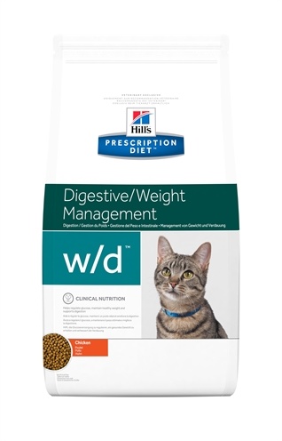 Hill's w/d - Low Fat/Diabetes/Colitis - Feline - 5 kg