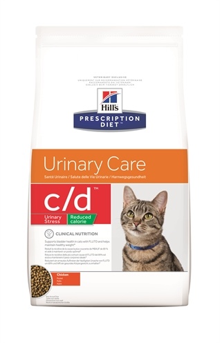 Afbeelding Hill's c/d - Urinary Stress Reduced Calorie - Feline 4 kg door Online-dierenwinkel.eu
