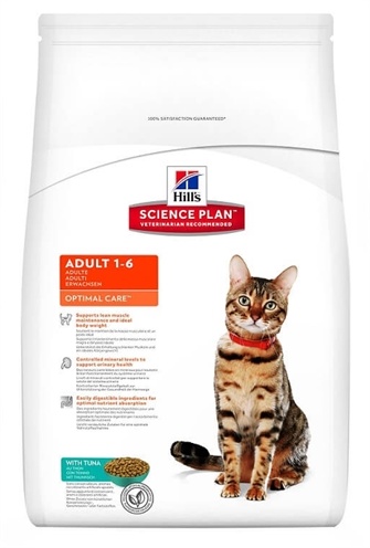 Afbeelding Hill's Science Plan Feline Adult Optimal Care Tonijn door Online-dierenwinkel.eu