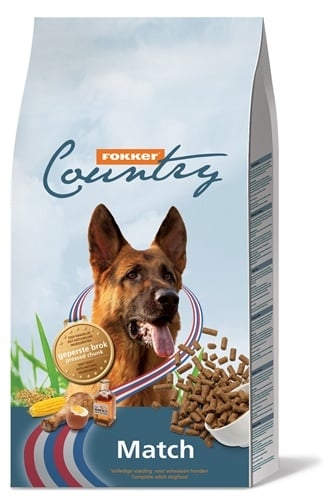 Afbeelding Fokker Country Match hondenvoer 15 kg door Online-dierenwinkel.eu