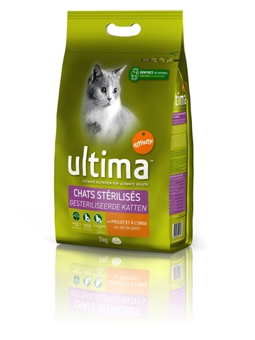 Afbeelding Ultima kat Sterilised Kip 3 Kg door Online-dierenwinkel.eu