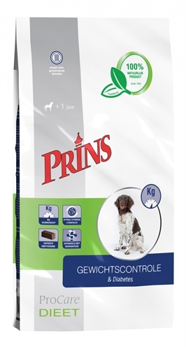 Afbeelding Prins Procare Dieet Gewichtscontole & Diabetes hondenvoer 3 kg door Online-dierenwinkel.eu