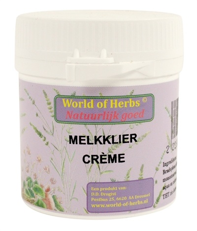 Afbeelding World of herbs fytotherapie melkklier creme door Online-dierenwinkel.eu