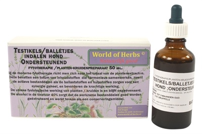 Afbeelding World of herbs fytotherapie testikel / balletjes indalen hond door Online-dierenwinkel.eu