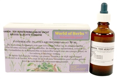 Afbeelding World of herbs fytotherapie haren vachtversterking door Online-dierenwinkel.eu