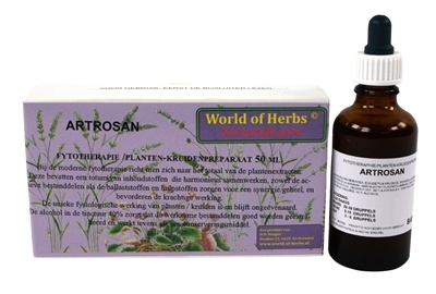 Afbeelding World of herbs fytotherapie artrosan door Online-dierenwinkel.eu