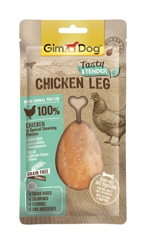 Afbeelding GimDog Tasty & Tender Chicken Leg - 70 g door Online-dierenwinkel.eu
