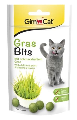 Afbeelding GimCat GrasBits - 40 gram door Online-dierenwinkel.eu