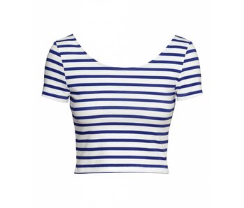 Striped blue top
