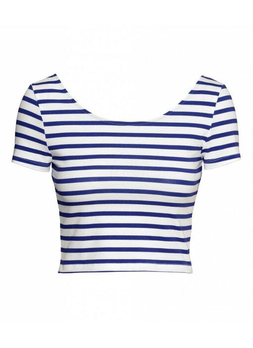 Striped blue top