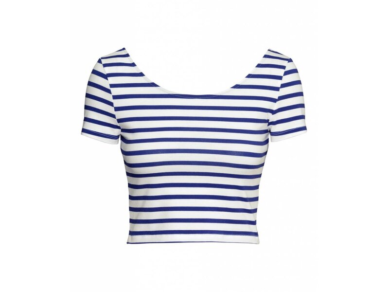 Striped blue top