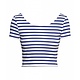 Striped blue top