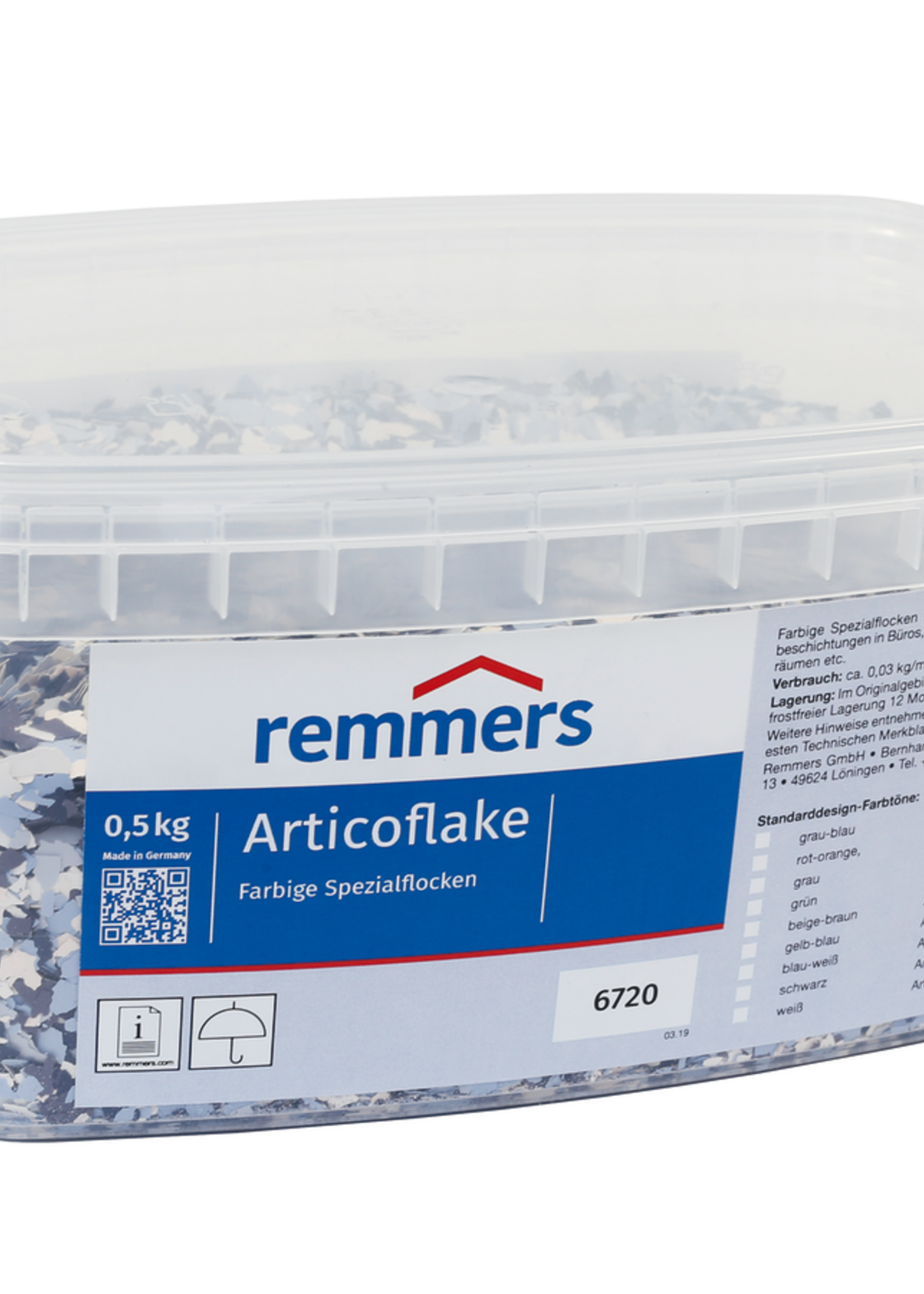Remmers Colorflakes blauw