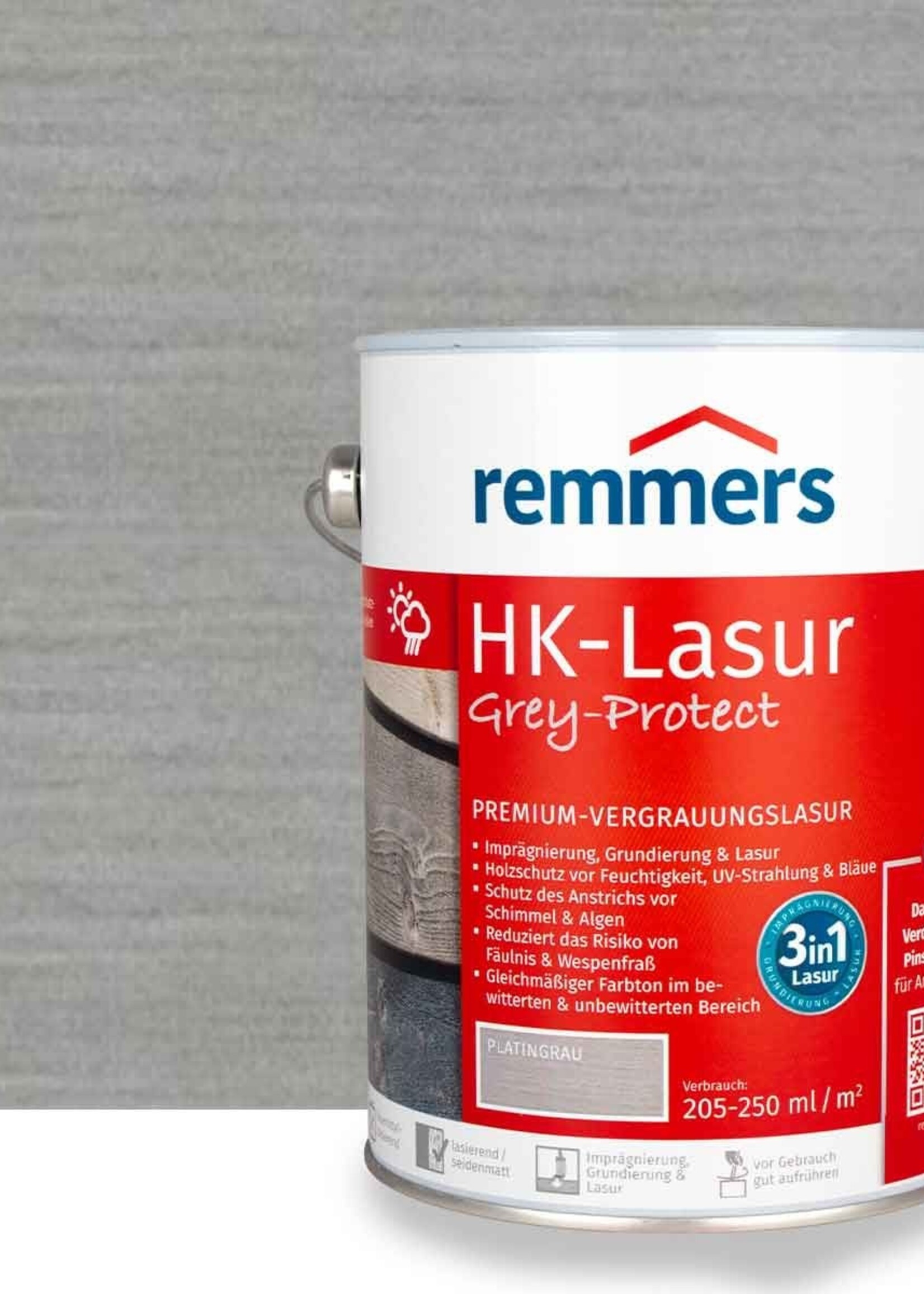 Remmers HK Lazuur Platinagrijs