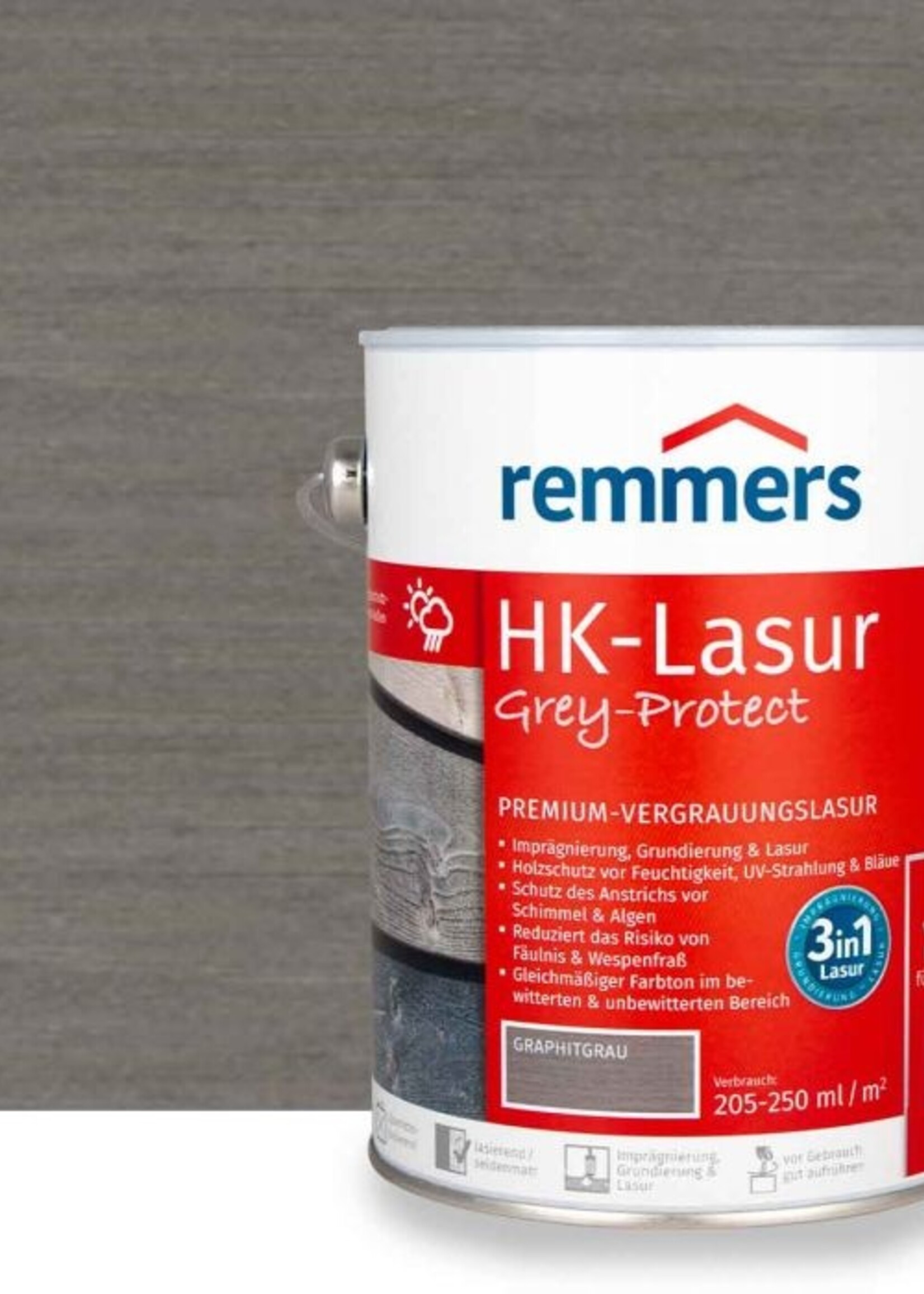 Remmers HK Lazuur Grafietgrijs