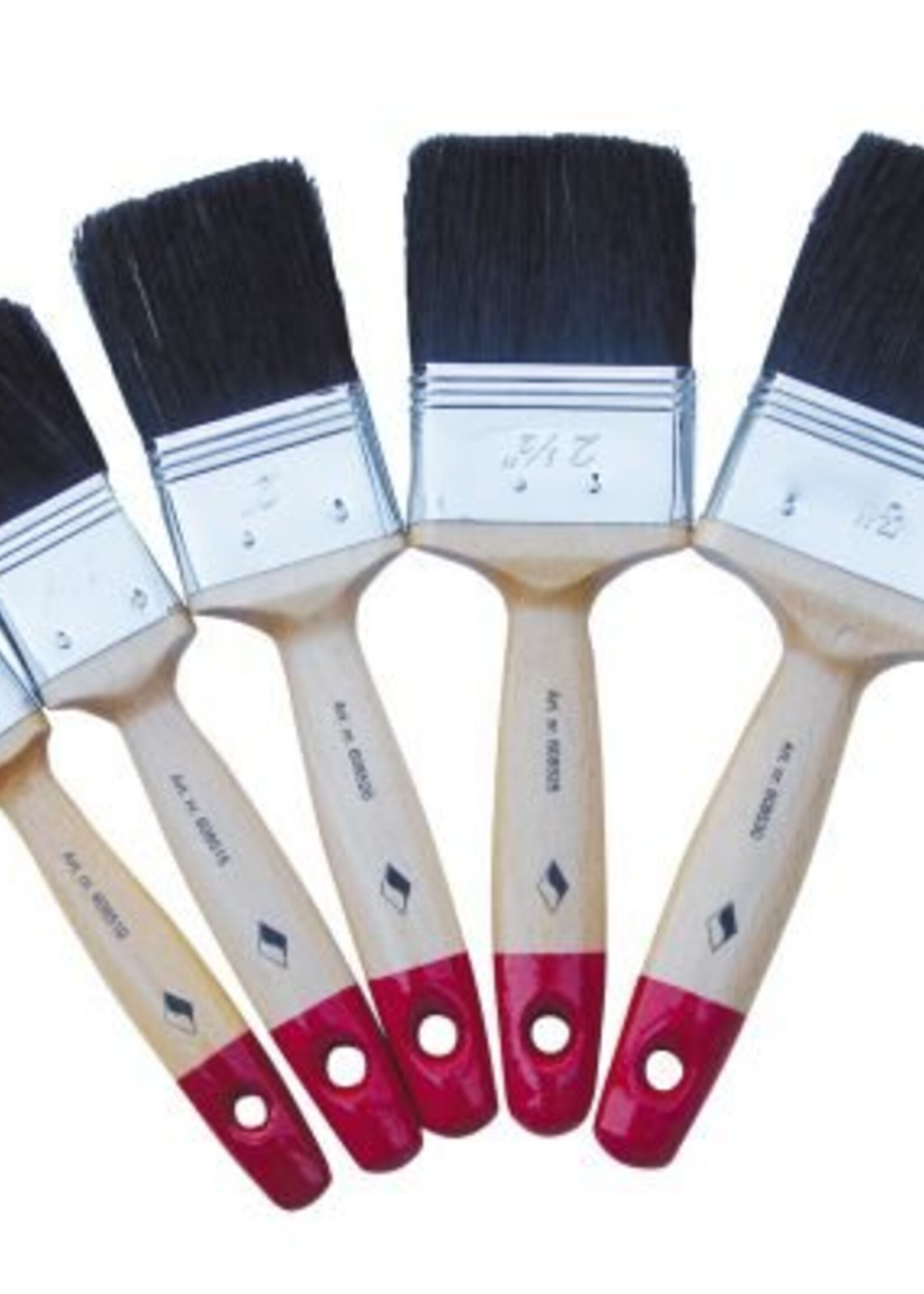 Verhoeven Tools & Safety Platte Kwast Zwart Dubbeldik