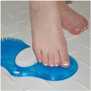 Schoonmaakhulp voor de voet voor douche of bad
