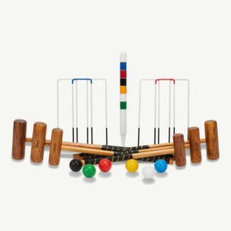 Ubergames Familie-Croquet set - Hardhout - 6-persoons Krocket spel