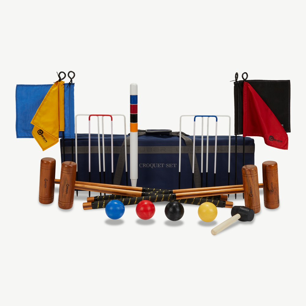 De Nr. 1 Tuin Croquet shop Engelse croquet set, prachtige ECO houten
