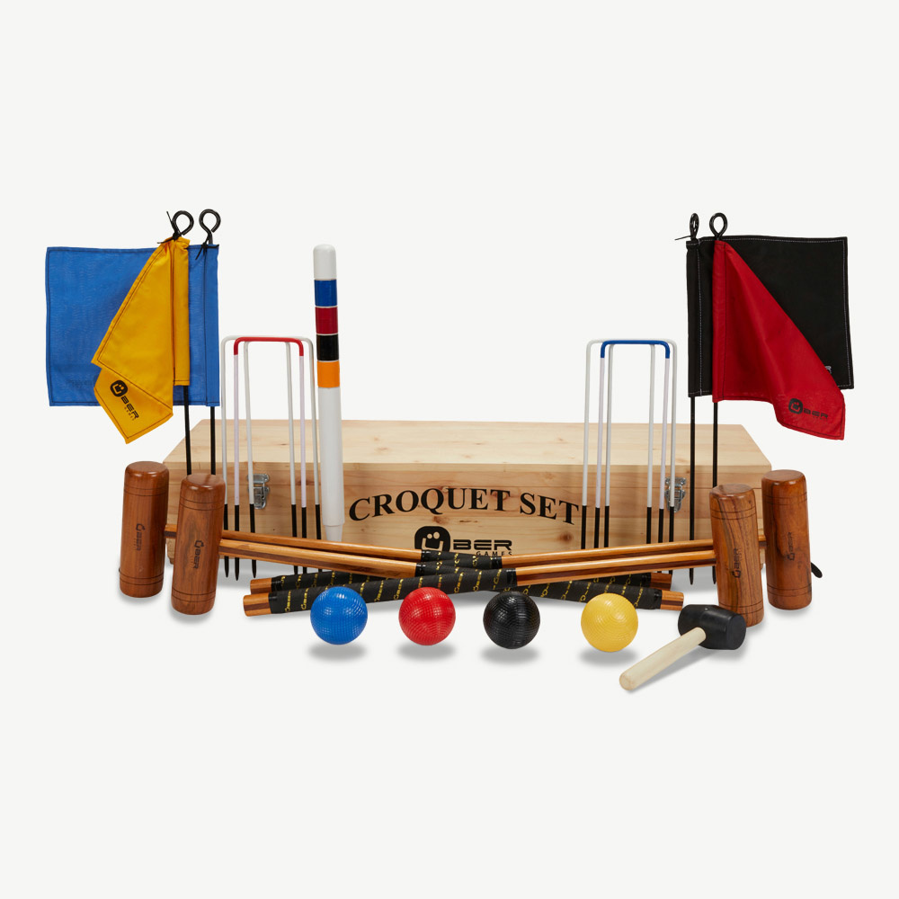 De Nr. 1 Tuin Croquet shop Engelse croquet set, prachtige ECO houten