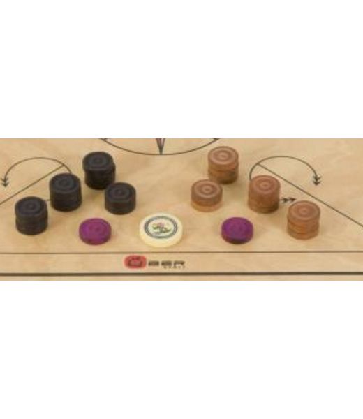 Ubergames Carrom Stenen, Striker, Poeder in Tasje