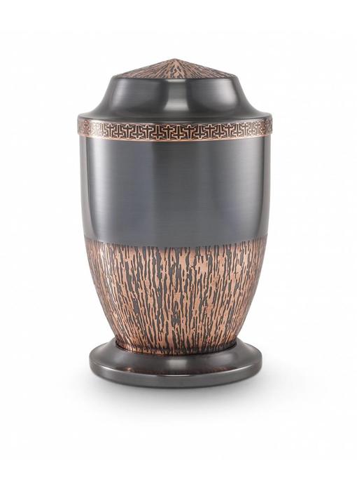 Kruis reliëf urn - koper