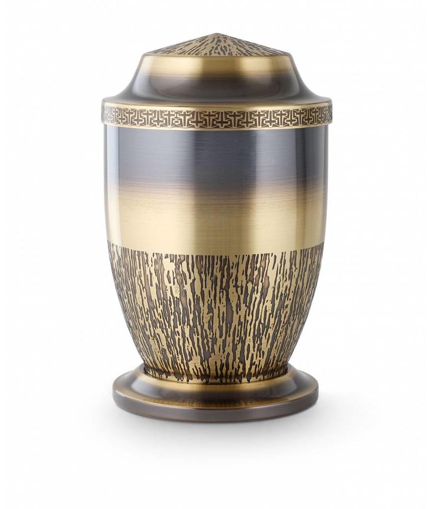 Kruis reliëf urn - Messing
