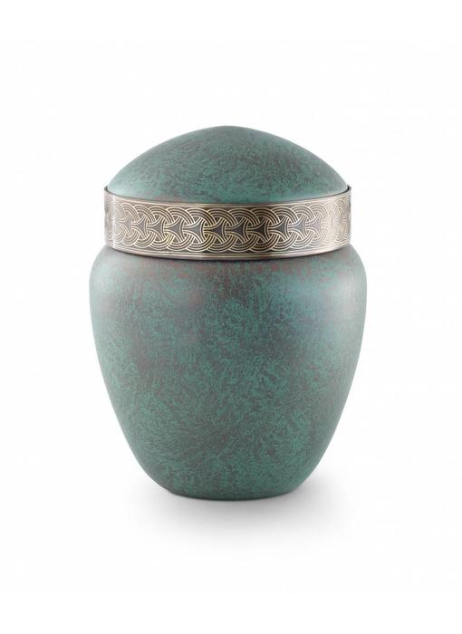 Keltische urn koper patina - koper