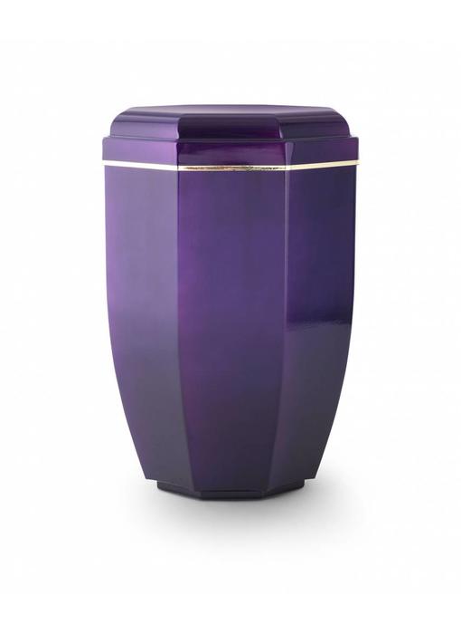 Moderne lila asbus met gouden sierring - koper