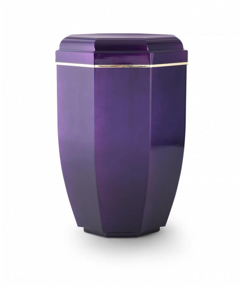 Moderne lila asbus met gouden sierring - koper