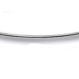 Slangen halsketting 42 cm -1.6 mm - zilver