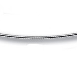 Slangen halsketting 45 cm -1.4 mm - zilver