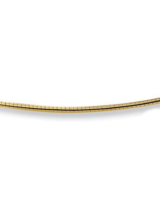 Slangen Halsketting 42 cm - 1.4 mm - goud