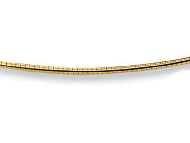 Slangen Halsketting 42 cm - 1.4 mm - goud
