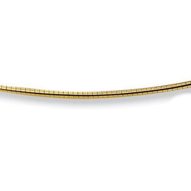 Slangen Halsketting 45 cm - 1.2 mm - goud