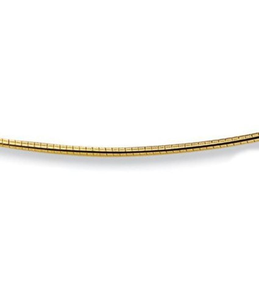 Slangen Halsketting 45 cm - 1.5 mm - goud